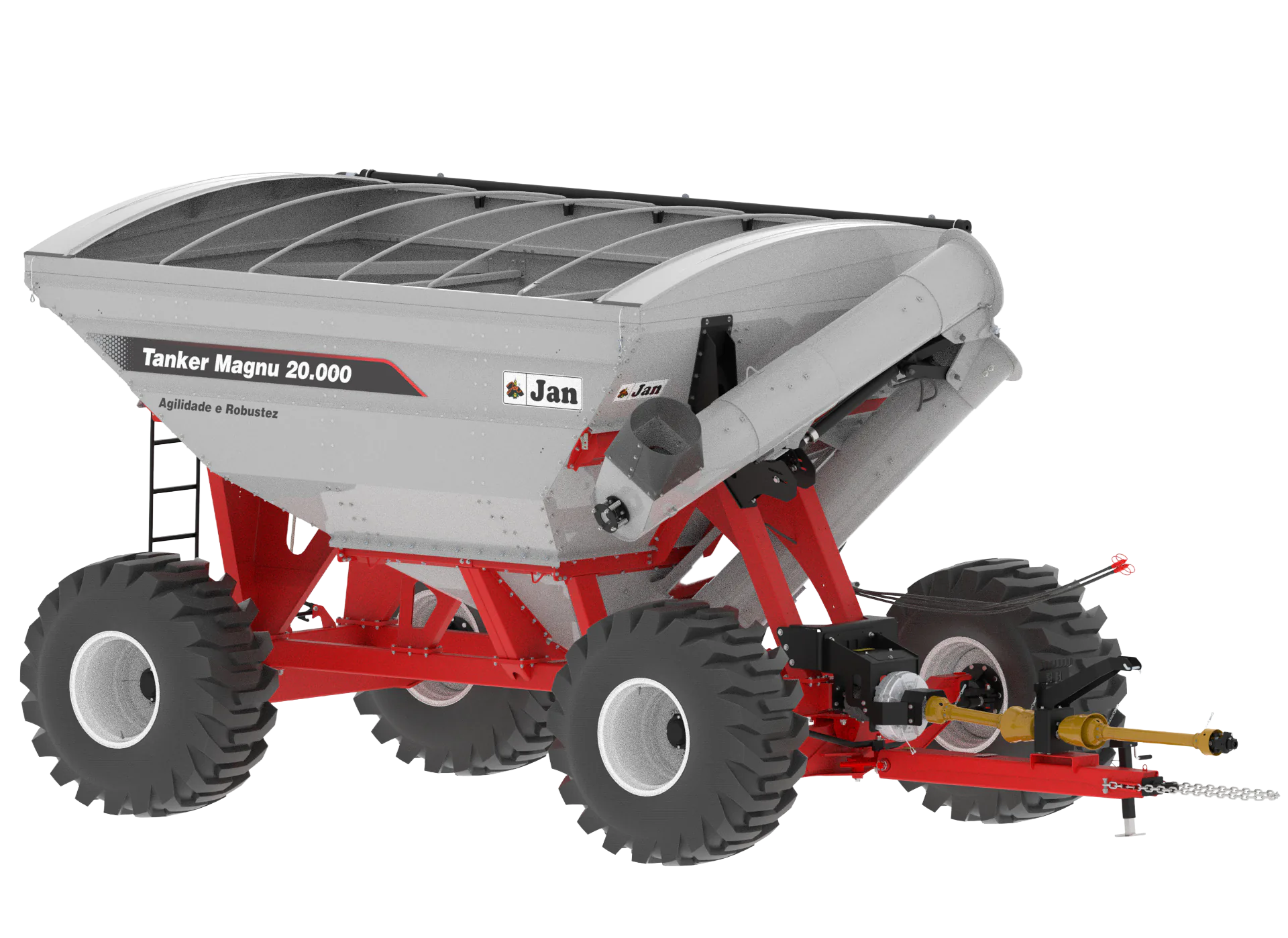 Jan Implementos Agrícolas Magnu 20.000 Inox | Tubo Frontal - 4 Ruedas