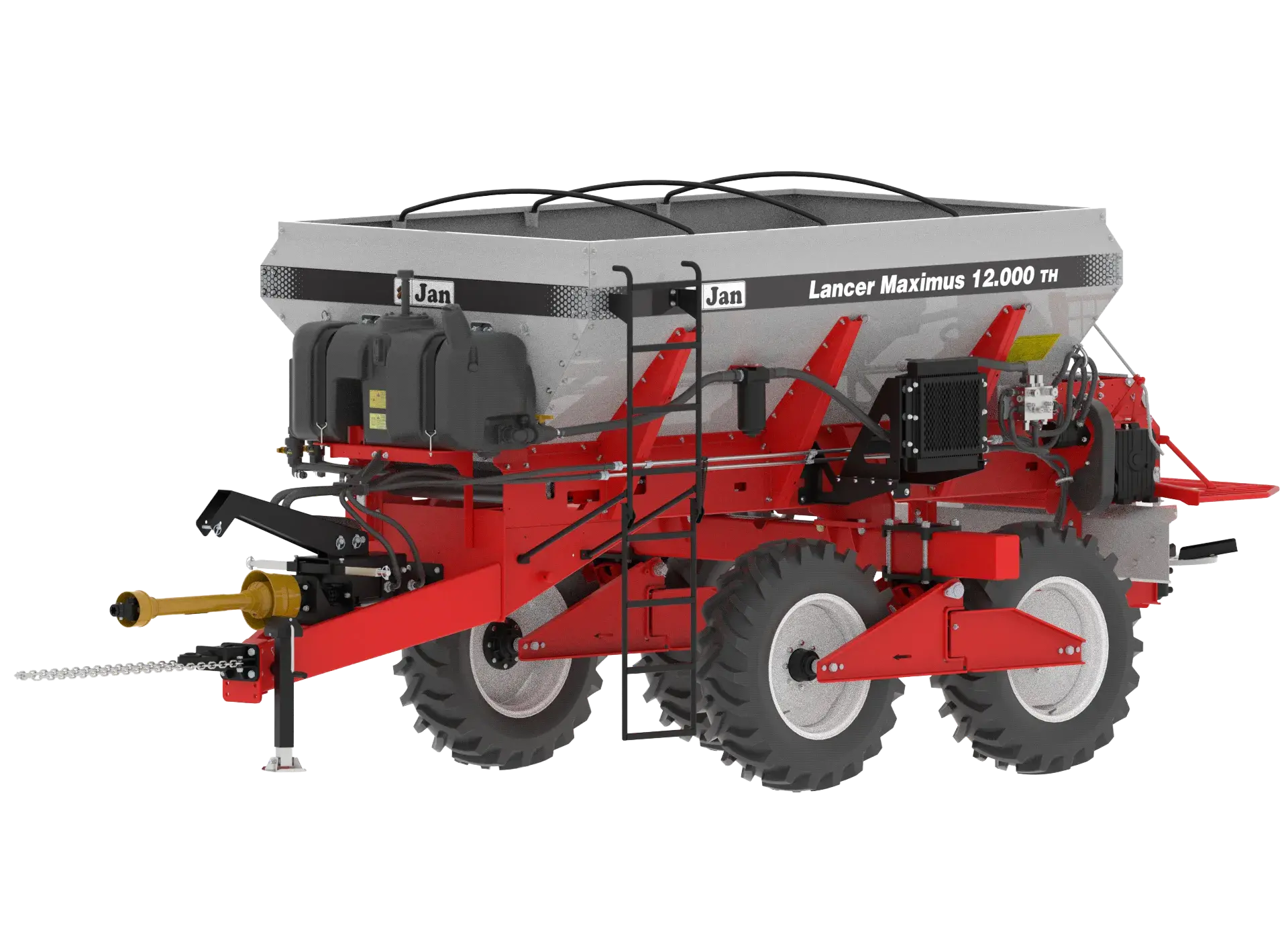 Jan Implementos Agrícolas 12.000 TH Stainless Steel Triple Gate